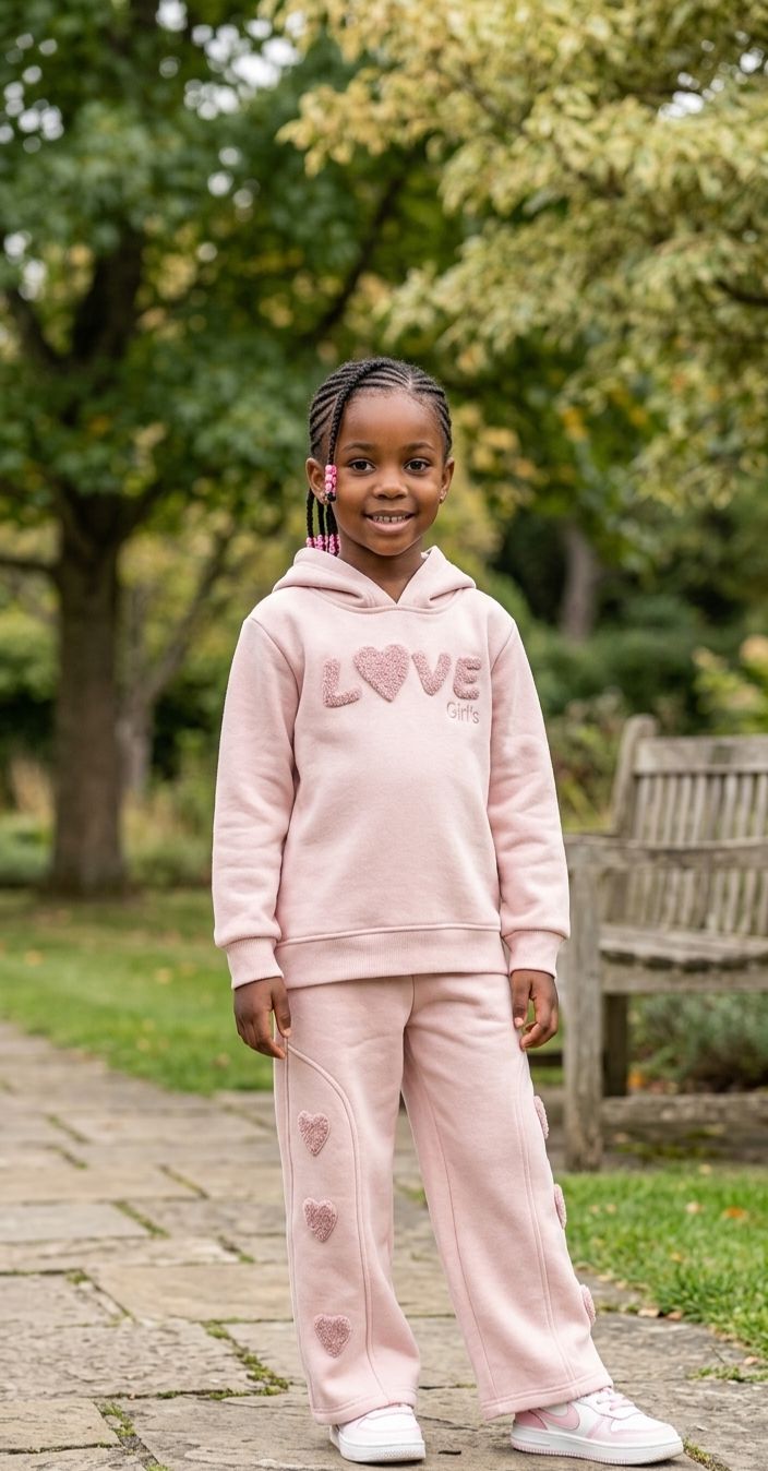 Sweatsuit with Love and Heart Set