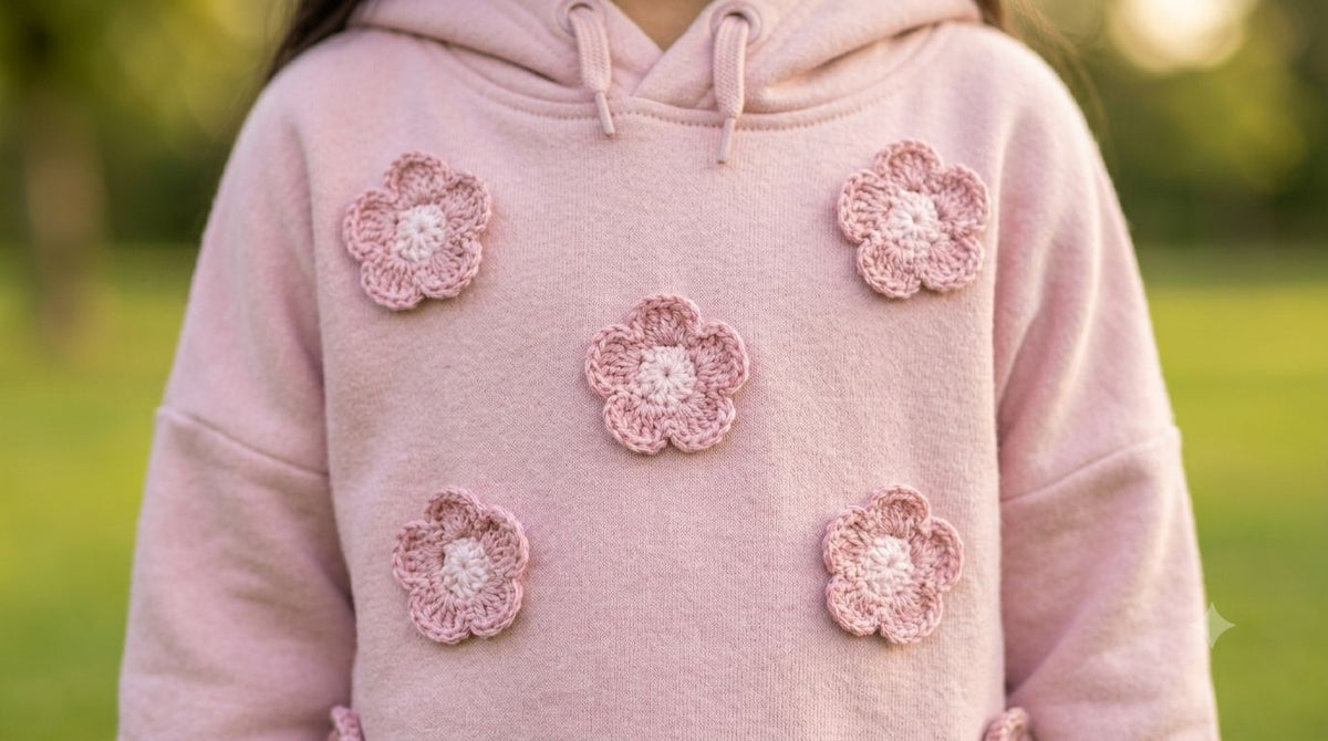 Sweatshirt with Flowers Set