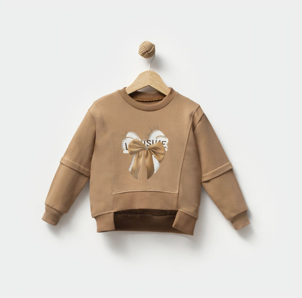 Stone Printed Sweatshirt - Brown