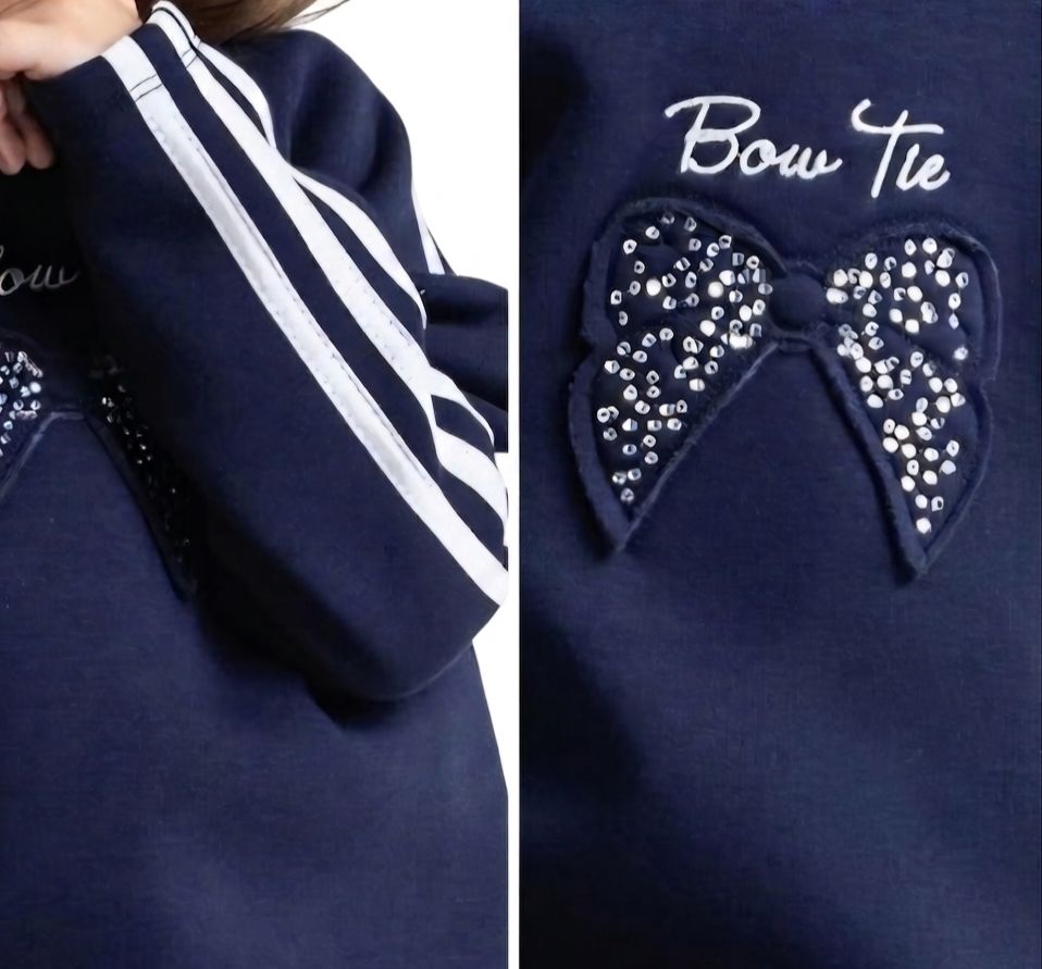 Navy Bow Sport Set