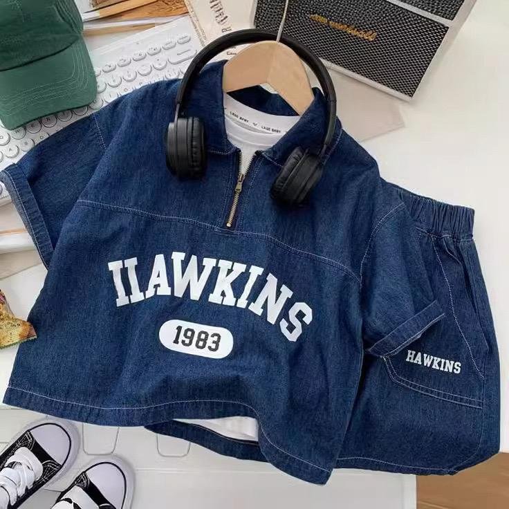 Boys’ Summer Denim Outfit – Top & Shorts Set (3–5Y) - Image 3