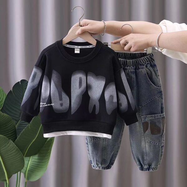 Boys’ Outfit Set – Trendy Spring/Autumn Look (2–10Y) - Image 2