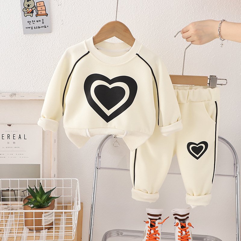 Girls’ Heart Fairy Outfit – Sweatshirt Set (1–2Y) - Image 2