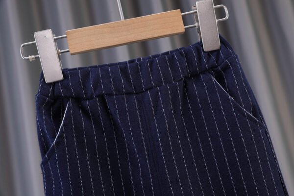 Baby Boys’ Pinstripe 3-Piece Suit – Vest Outfit (2–3Y) - Image 6