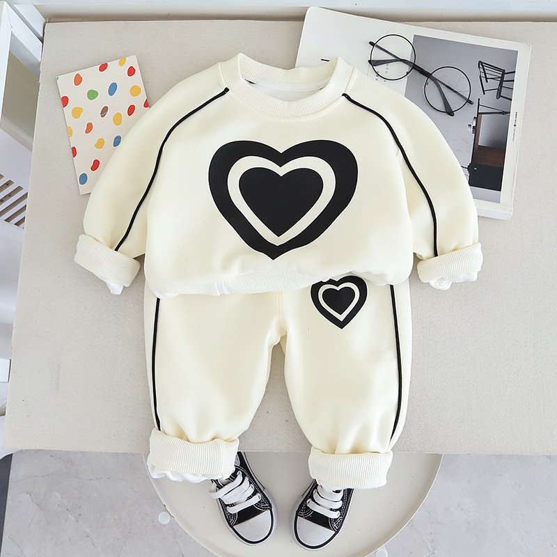 Girls’ Heart Fairy Outfit – Sweatshirt Set (1–2Y) - Image 3