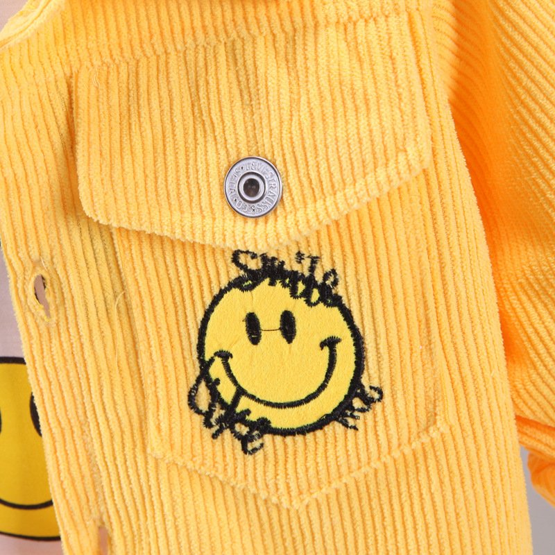 Kids’ Corduroy 3-Piece Set – Korean Style Autumn Outfit (3–5Y) - Image 4