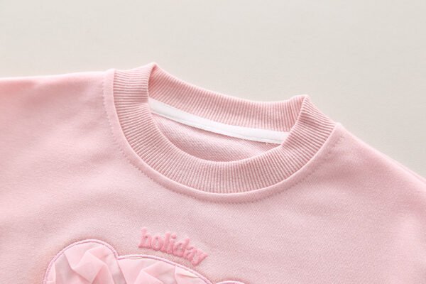 Girls’ Bear Outfit – Two-Piece Sweatshirt Set (2–7Y) - Image 4