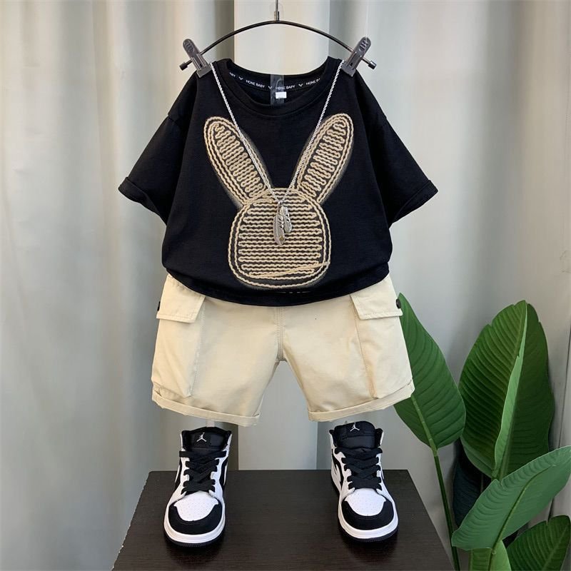 Boys’ Summer Outfit – Short-Sleeve Top & Shorts (3–8Y)