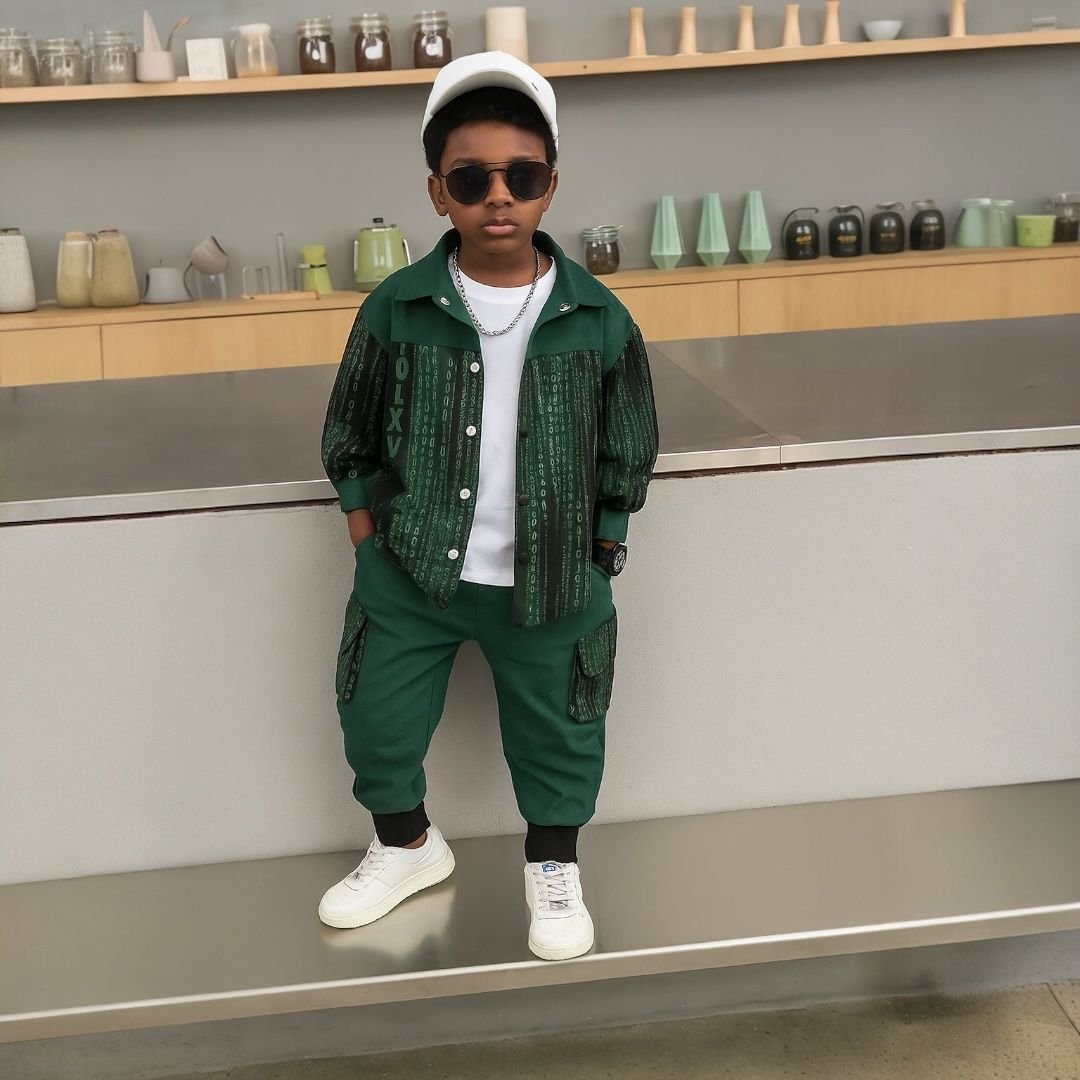 Boys’ Two-Piece Outfit – Long-Sleeve Top & Pants (2–6Y)
