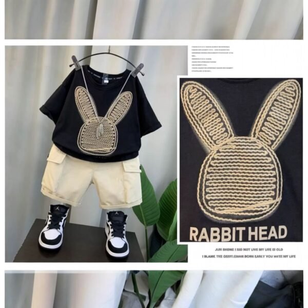 Boys’ Summer Outfit – Short-Sleeve Top & Shorts (3–8Y) - Image 3