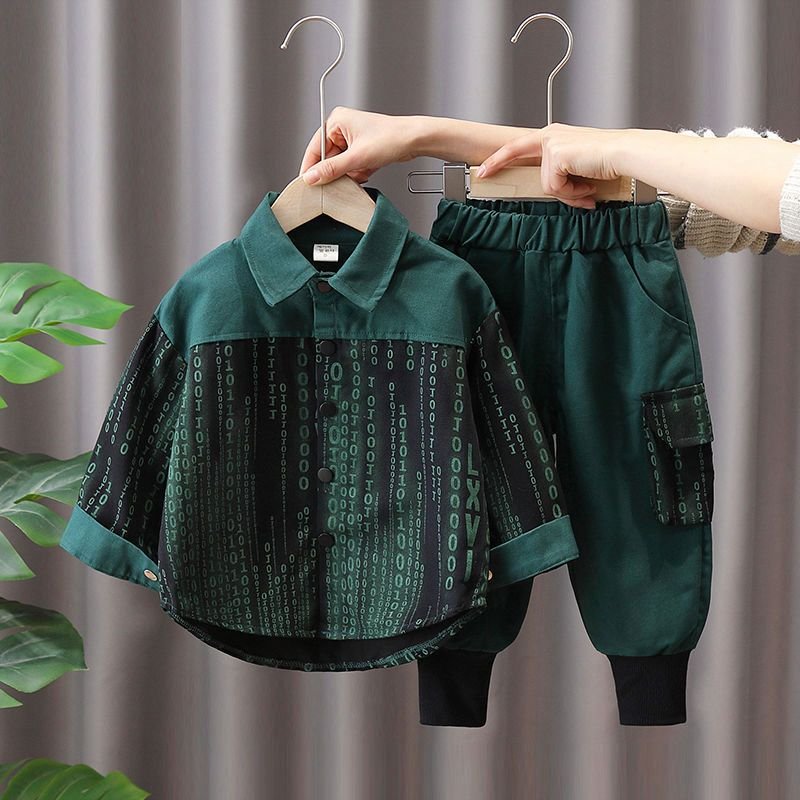 Boys’ Two-Piece Outfit – Long-Sleeve Top & Pants (2–6Y) - Image 2