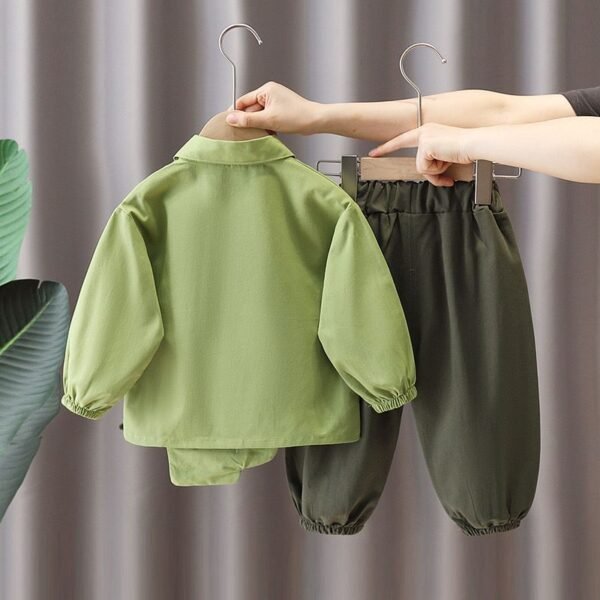Boys’ Dinosaur Outfit – 3D Cartoon Set (2–6Y) - Image 3