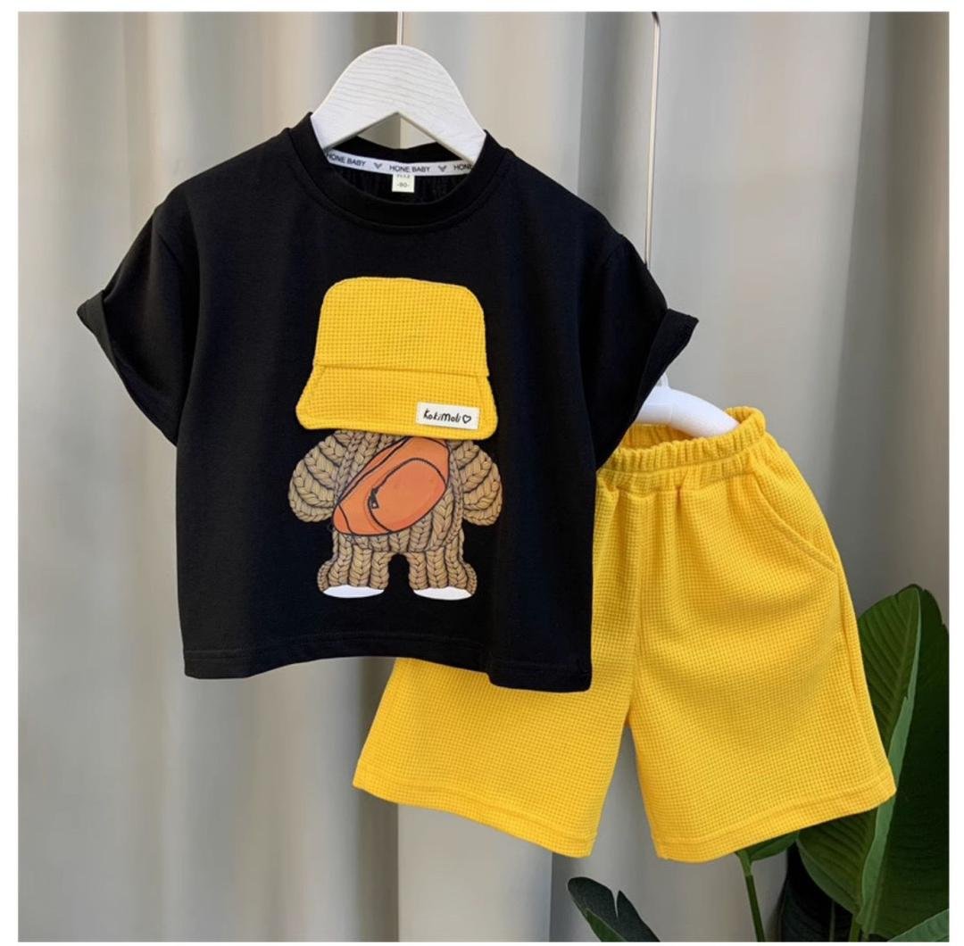 Boys’ Summer Set – Short-Sleeve Two-Piece Outfit (3–4Y) - Image 2