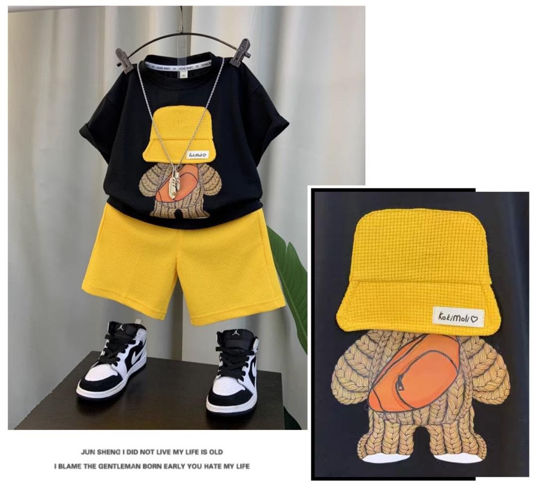Boys’ Summer Set – Short-Sleeve Two-Piece Outfit (3–4Y) - Image 3