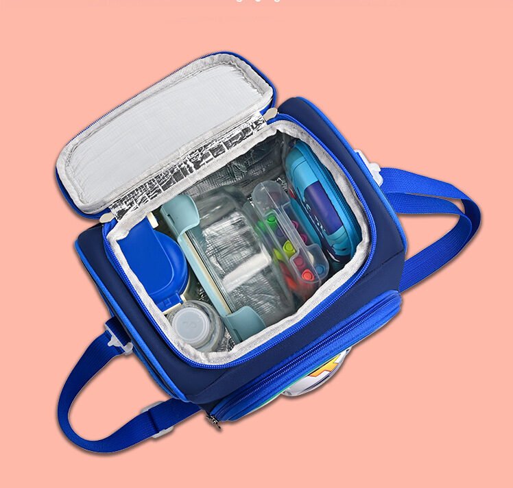 Large Capacity Kids Insulated Bento Tote Lunch Bag  for School - Image 4
