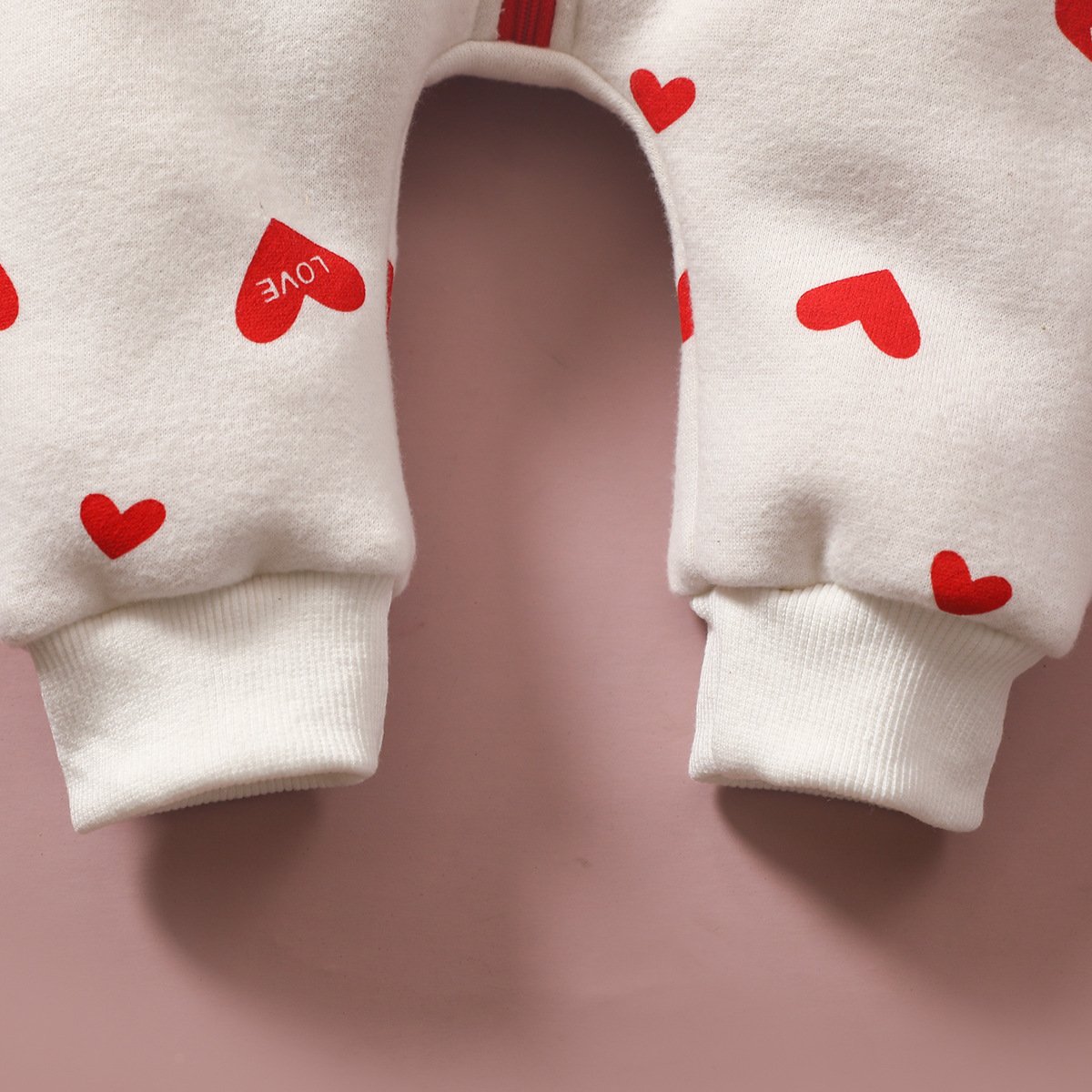 Baby Hooded Heart Romper – Zip-Up One-Piece (6–24M) - Image 7