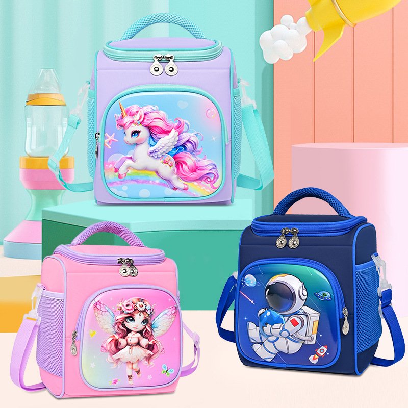 Large Capacity Kids Insulated Bento Tote Lunch Bag  for School