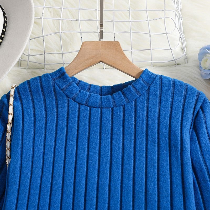 Girls’ Knit Outfit – Top & Flared Pants Set (7–10Y) - Image 3
