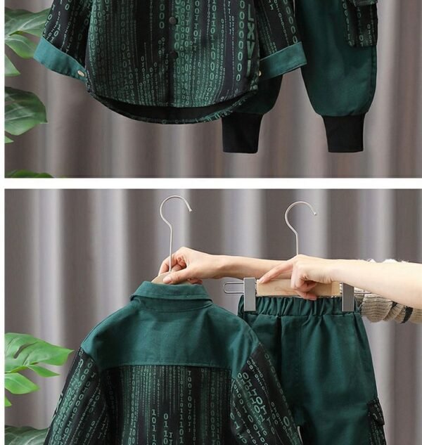 Boys’ Two-Piece Outfit – Long-Sleeve Top & Pants (2–6Y) - Image 4