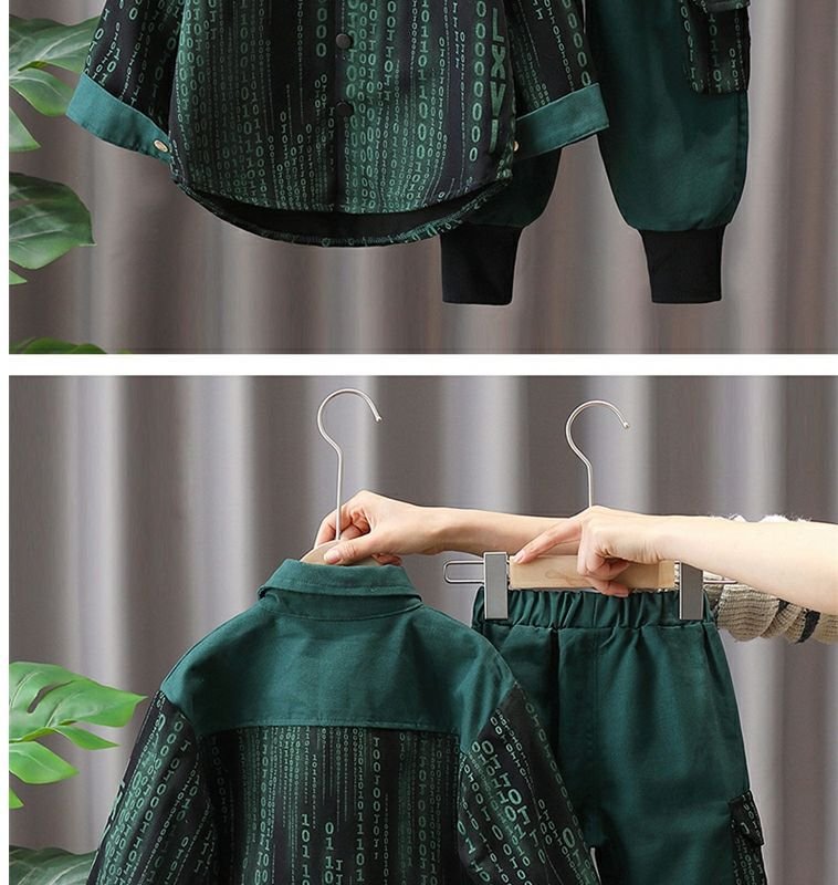 Boys’ Two-Piece Outfit – Long-Sleeve Top & Pants (2–6Y) - Image 4