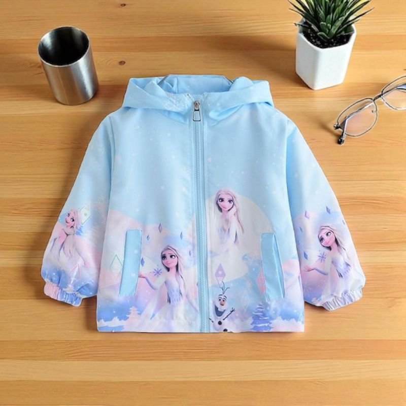 Girls’ Cartoon Windbreaker – Spring/Autumn Jacket (2–8Y) - Image 5